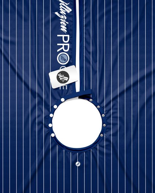 Navy Pinstripe PRO Cape, view 3
