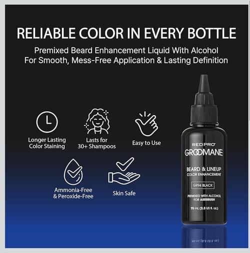 NoClogg™ Groomane AirBrush Pro Hair Dye - Semi-Permanent Airbrush Color for Hairline Enhancements & Gray Coverage, view 8