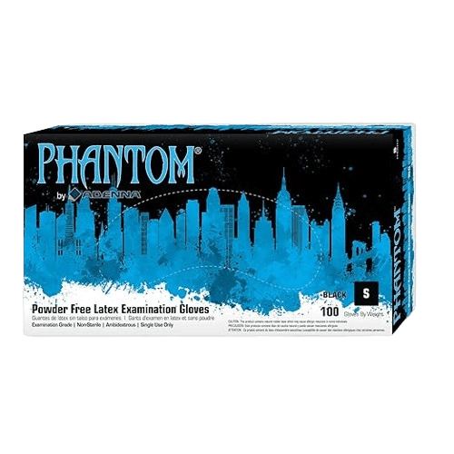 Phantom 6 mil Latex Powder Free Exam Gloves (XS, S, M, L, XL), view 2