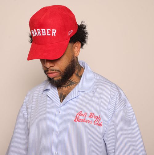 Pinstripe Hair Mechanic Smock - Blue, view 3
