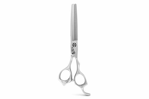 Polished 440c Scoop 6-inch 41-Tooth Texturizer