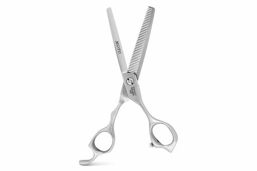 Polished 440c Scoop 6-inch 41-Tooth Texturizer, view 2