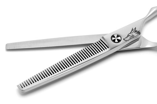 Polished 440c Scoop 6-inch 41-Tooth Texturizer, view 3