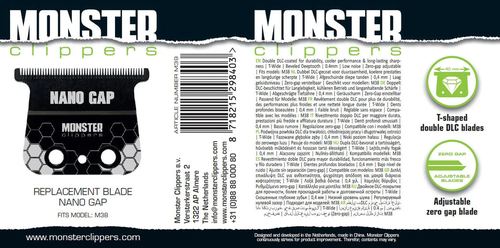 Pre Order Monsterclipper Nano Gap Cutting Blade (M39), view 4