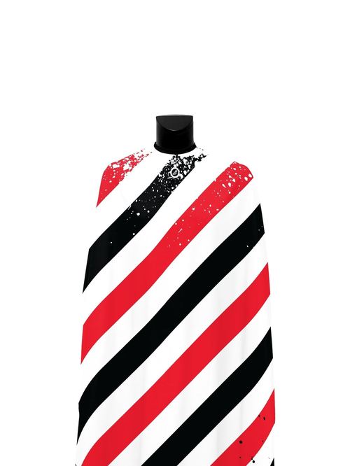 Red XL Pole Stripe PRO Cape, view 2