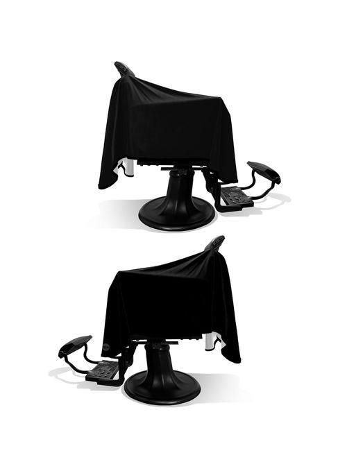 Solid Black PRO Cape, view 3