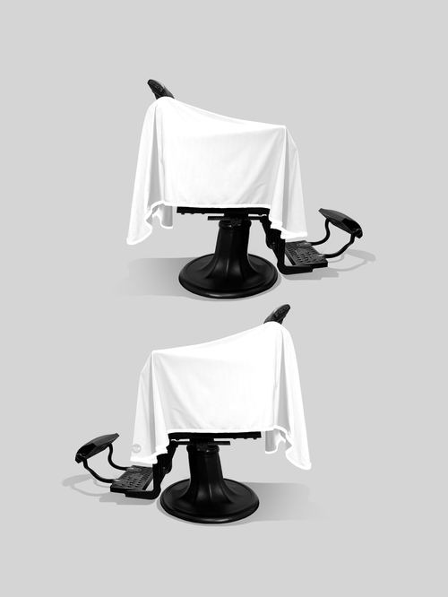Solid White PRO Cape, view 3