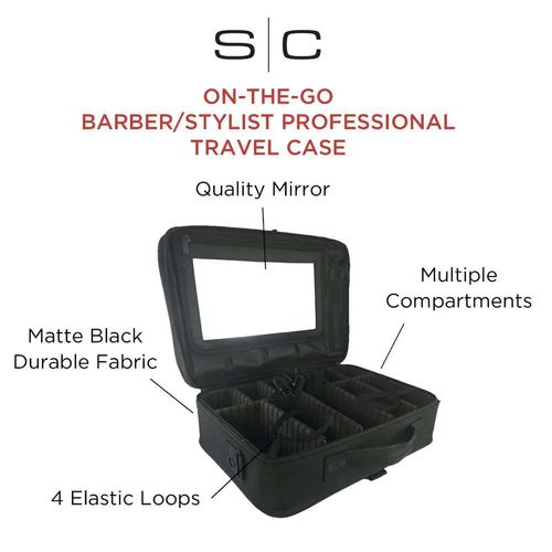 StyleCraft On-The-Go Barber/Stylist Tool Case w/ Mirror SC328B, view 7