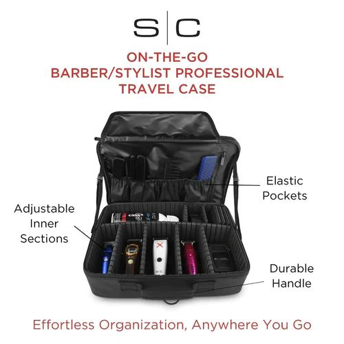 StyleCraft On-The-Go Barber/Stylist Tool Case w/ Mirror SC328B, view 8