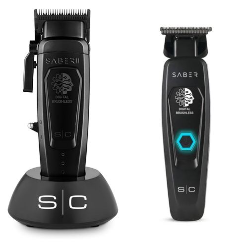 StyleCraft Saber II Clipper & Saber Trimmer Combo Black