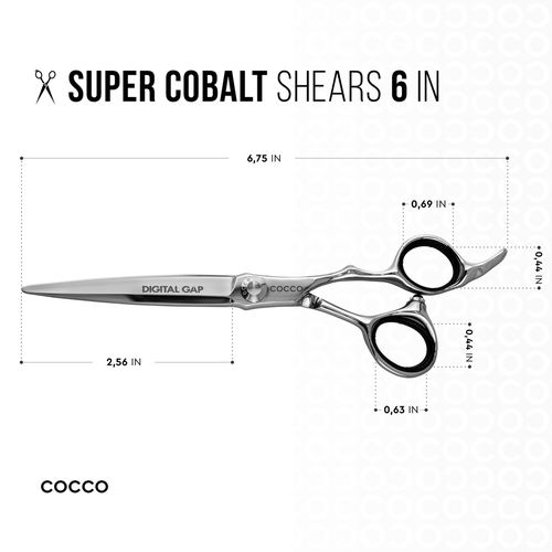 Super Cobalt Blunt and Including 6" 29 Tooth Thinning Shear Set - Select Size, view 5