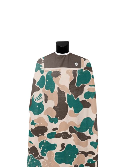 Teal Ash Distressed Camo PRO Cape, view 2