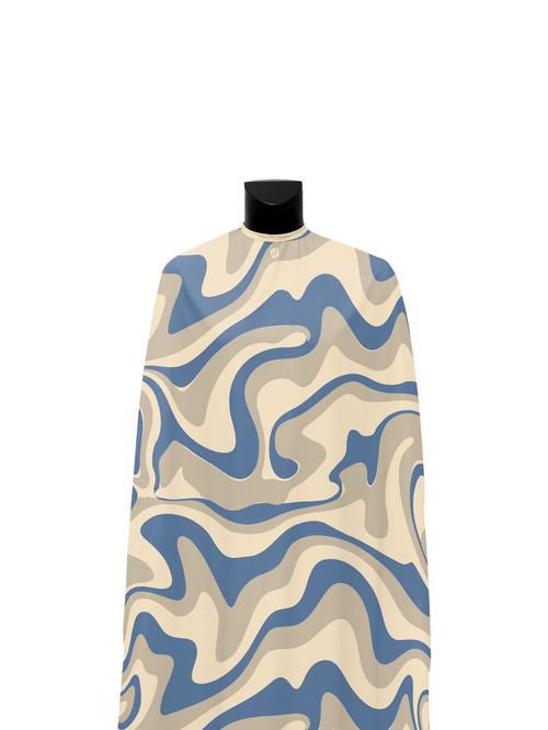 Tidal Blue Wavy PRO Cape, view 2