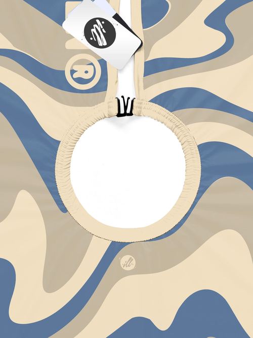 Tidal Blue Wavy PRO Cape, view 4