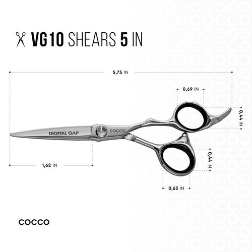 VG10 Blunt and Including 6" 29 Tooth Thinning Shear Set - Select Size, view 3