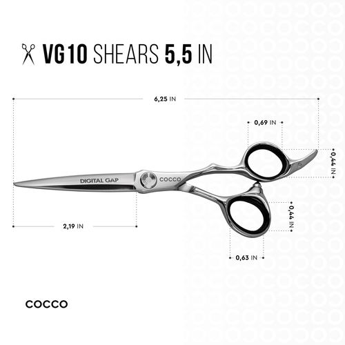 VG10 Blunt and Including 6" 29 Tooth Thinning Shear Set - Select Size, view 4