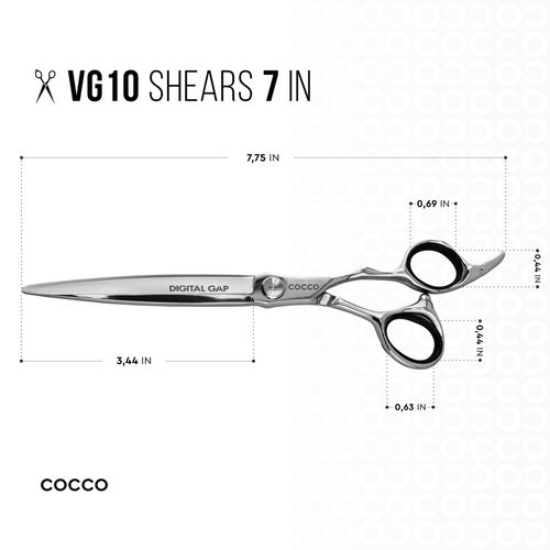 VG10 Blunt and Including 6" 29 Tooth Thinning Shear Set - Select Size, view 7