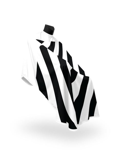 White Half Stripe PRO Cape, view 4