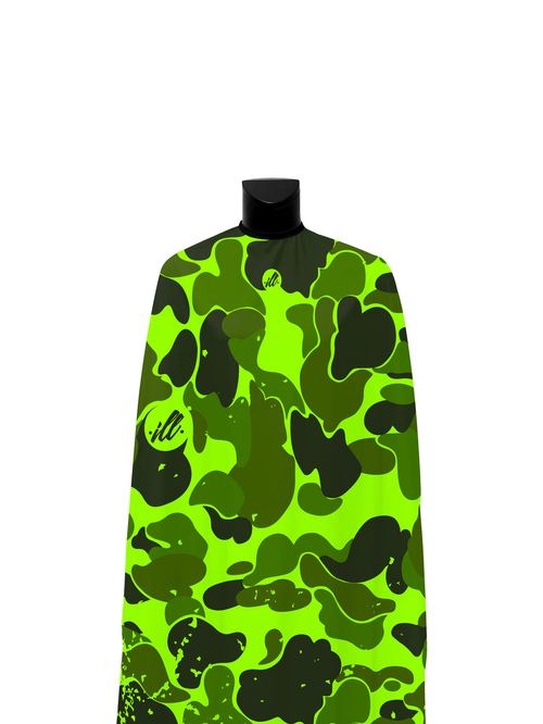 Yellow Green Camo PRO Cape, view 2