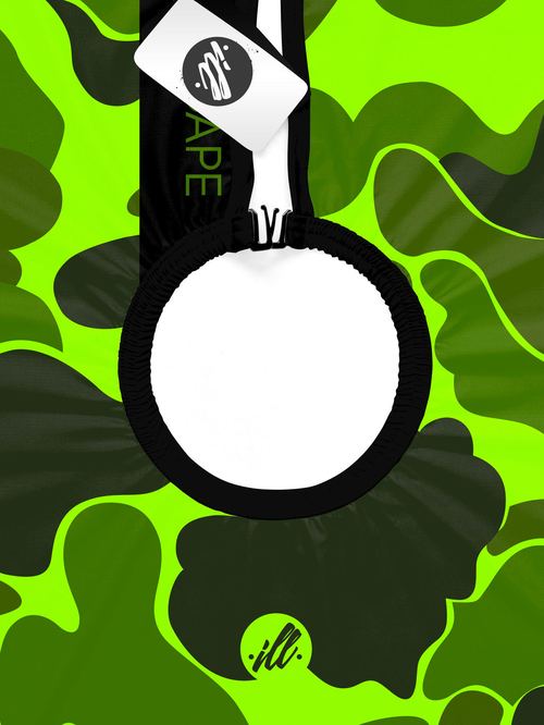 Yellow Green Camo PRO Cape, view 5