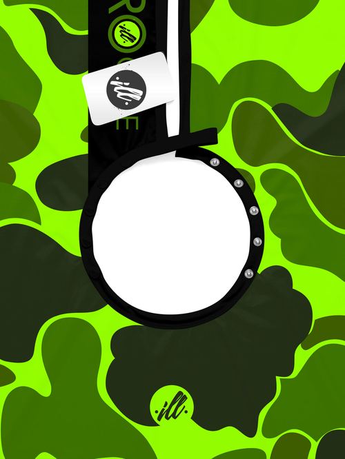 Yellow Green Camo PRO Cape, view 6